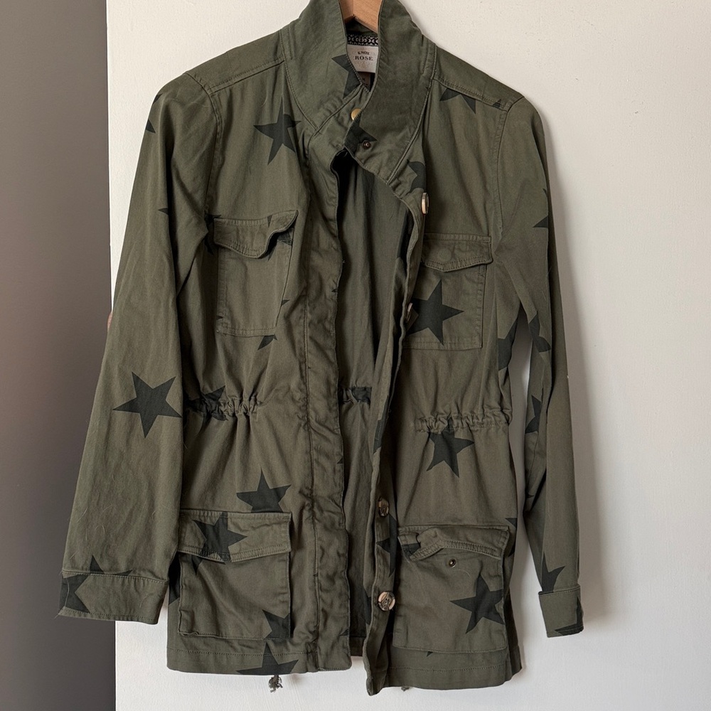 Knox Rose Olive Jacket with Stars